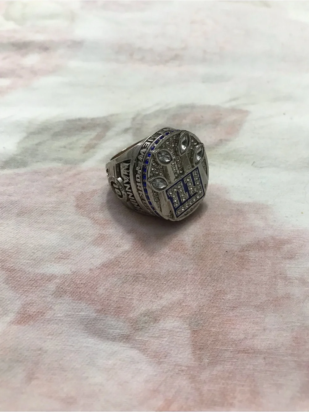2011 New York Giants Super Bowl Championship Ring Blue and Silver New York Giant